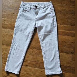 Kut from the Kloth Crop Skinny White Size 2 Stretch Jeans 27" Waist X 20" Inseam